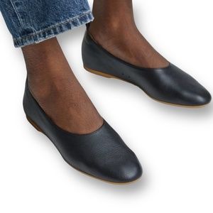 EVERLANE Day Glove Black Leather Ballet Flats MADE IN ITALY US Sz 8